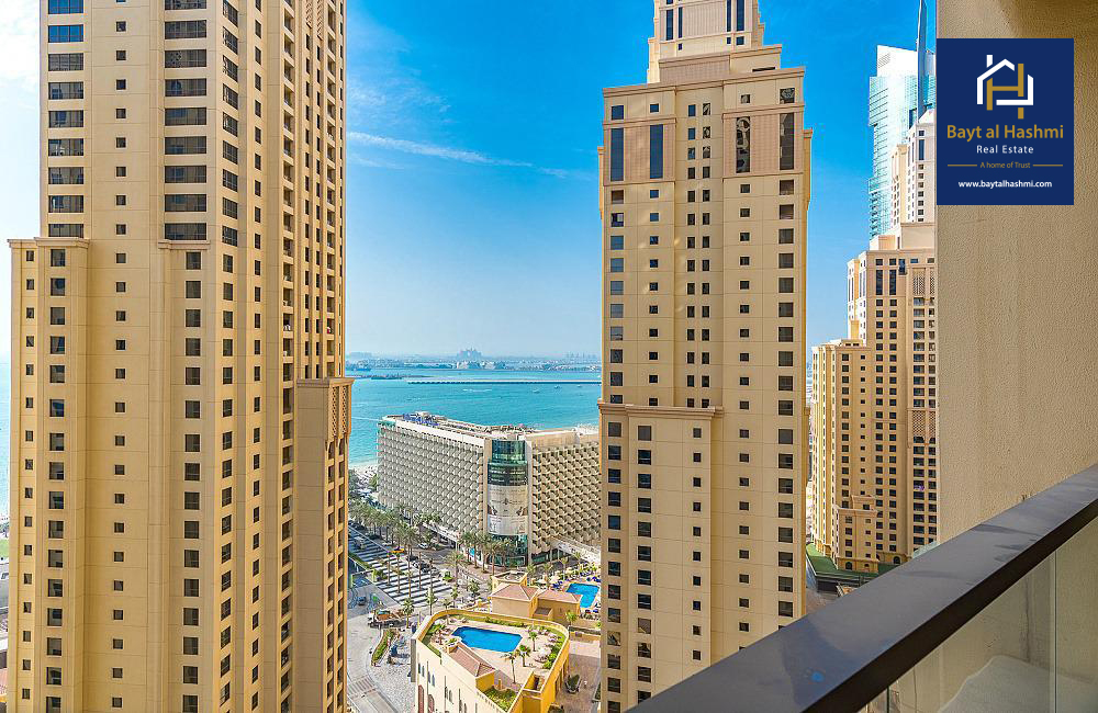 Exclusive Deal! Luxurious Fully Furnished 2 bedroom apartment with full Sea View on middle floor for Sale in Rimal, JBR.